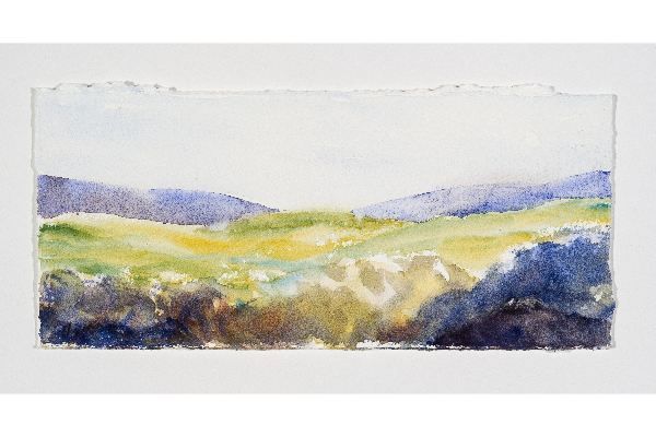 Townships, watercolour on Langston Prestige, 11x4 in.